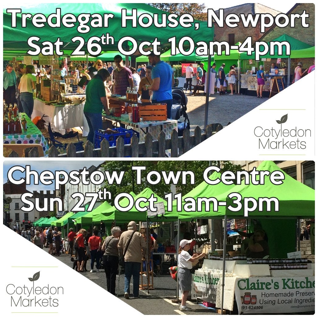 Bonjour #Porthour 😆 we've a busy weekend ahead for the team,  on Saturday our #market is in the fantastic #Newport venue of @NTTredegarHouse then on Sunday we're in #Chepstow Town Centre, with lots of great food, drink, arts and handmade crafts