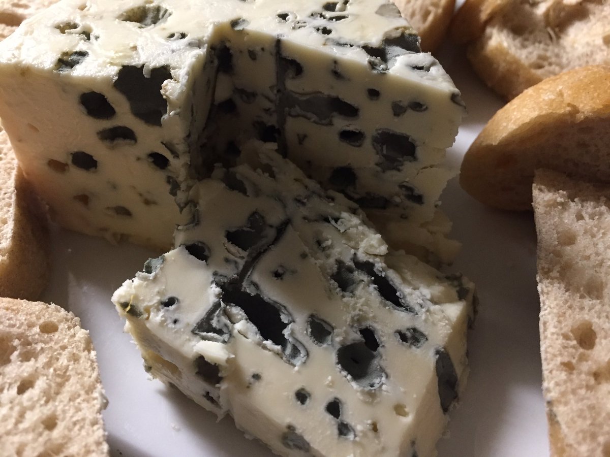 Visited <a href="/RecettePapillon/">Roquefort Papillon</a> yesterday and have no regrets eating just this for dinner tonight. So, so good. 😋 #thekingofcheeses 👑