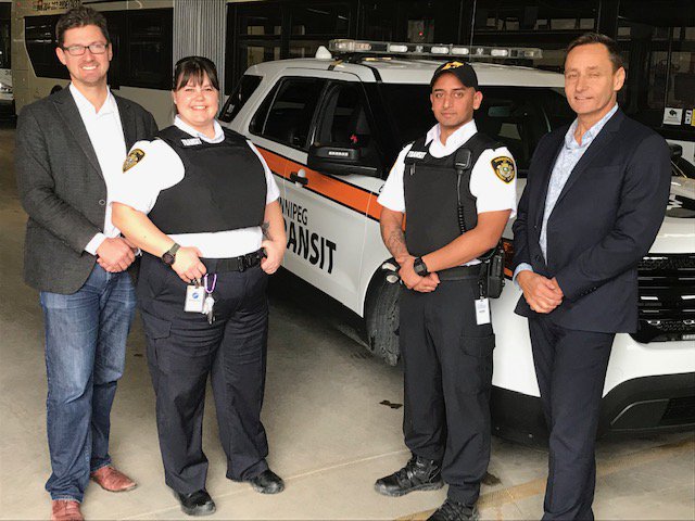 cityofwinnipeg's tweet photo. Winnipeg Transit began outfitting Inspectors with protective vests today as part of the City’s ongoing commitment to safety. https://t.co/2VU8VTcrzu