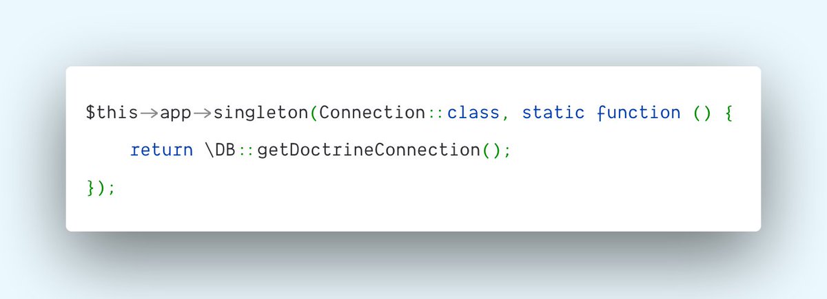 astrocasts's tweet photo. Last week @beausimensen got stuck trying to get a #Doctrine Connection instance from our #Laravel app. After help from @jnthnjffris and a PR from @phcostabh we've got it sorted.

WAT. Super simple but not easy to Google under pressure.

https://t.co/THnJiQE8Jk

#Astrocasts #php https://t.co/vsiVjnFlhG