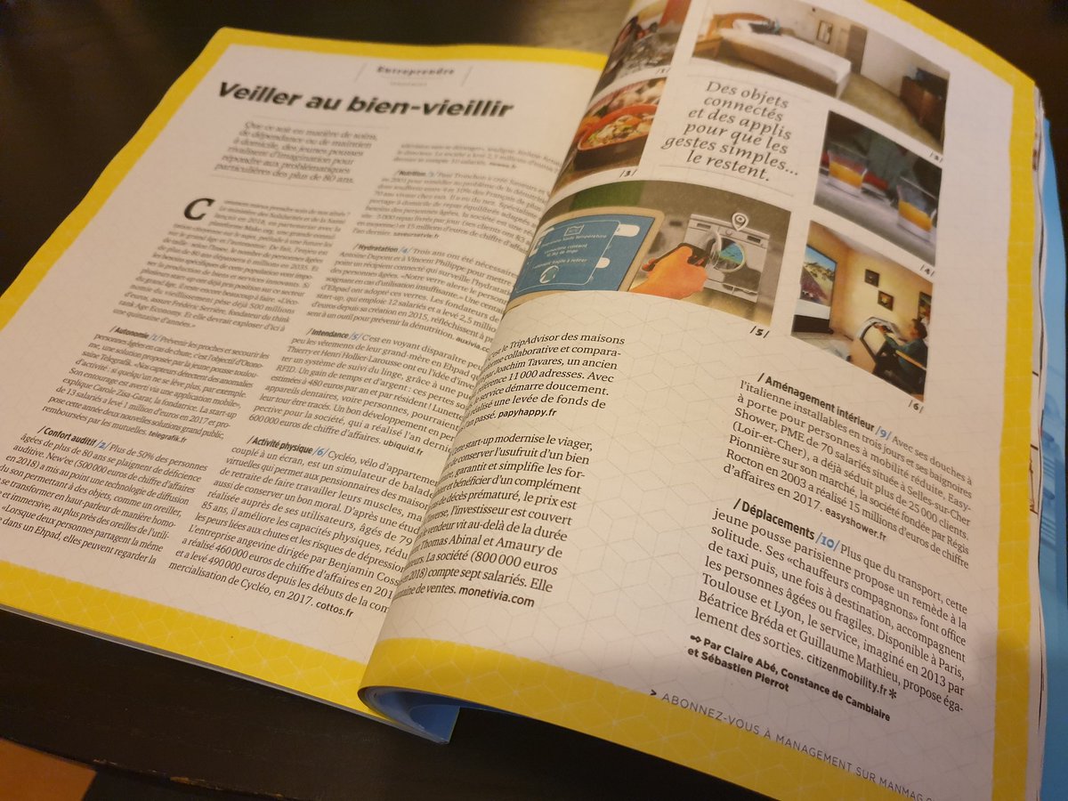 cosse_benjamin's tweet photo. Quand tu ouvres le @ManagementMag de Novembre 2019 et que tu découvres @CottosMedical et son #CycleoOne en page 118 et 119 😲🧞‍♂️... tu check ✅ une nouvelle étape de ta vie d'entrepreneur 🥳🤸‍♂️🥂🍻🍺🥃����👏🤩🚴‍♀️🚴‍♂️🙏 https://t.co/twn7vZOjIo