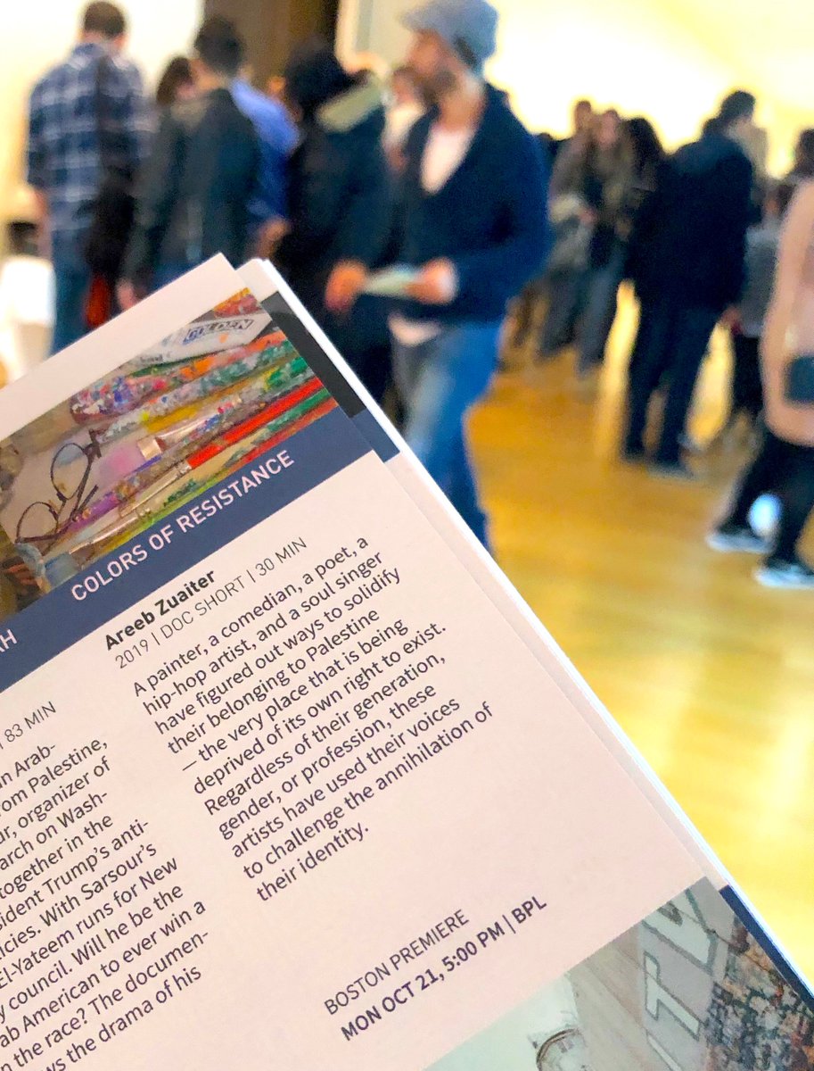 ColorsOfResist's tweet photo. Just hours away from our FREE PUBLIC film screening at @brklib alongside @ImprisoningAGen! Join us at 5pm for screenings followed by conversations w/ our Directors. Thank you @BPFF_Festival for highlighting #PalestinianFilms, #PalestinianVoices, #PalestinianNarratives! #BPFF2019 https://t.co/WD6TMgXwQh