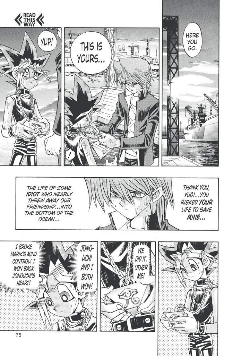 For as much as Yugi has learned from having the pharaoh by his side, the pharaoh has learned just as much Yugi considering how he started off being such a maniacally sadistic character in the beginning.