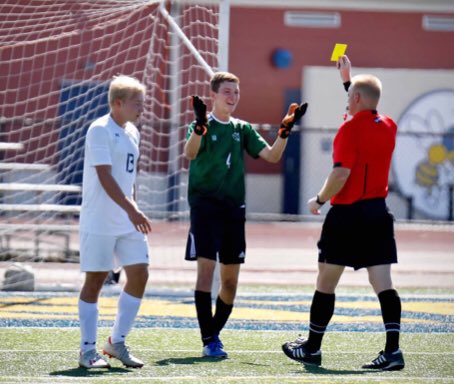 BadinMensSoccer's tweet photo. Four year starter, ALL SW OH Keeper - pretty sure no other Keeper has 5 PK saves this season !! @giffen_will - great career man , &amp; yeah u knew I would get the card pic in @RAMSSPORTS @bdpendergest https://t.co/WYu4DuWMtr