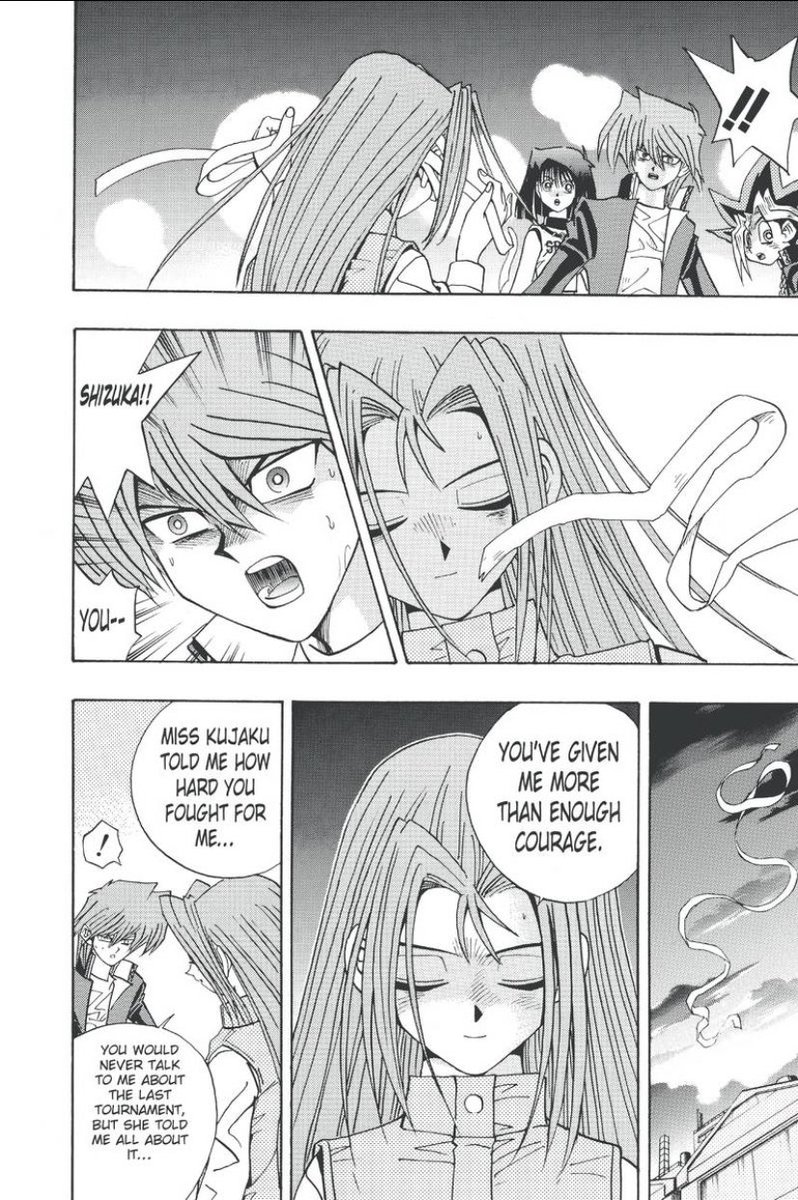 Shizuka repays Joey’s courage with some of her own. Very powerful moment for the Katsuya family.