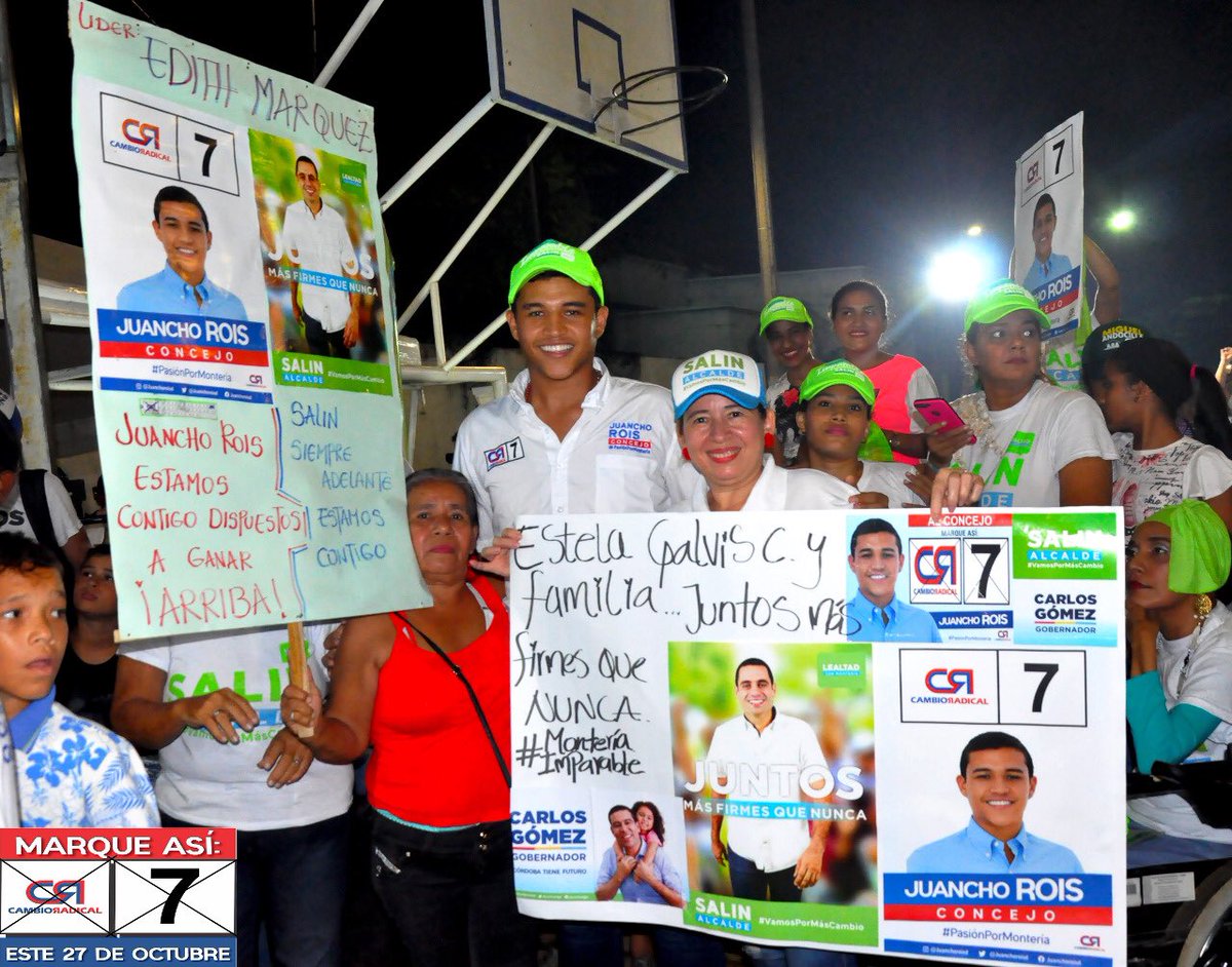JuanchoRoisD's tweet photo. El apoyo que recibí en días pasados por parte de la comuna 1, me permitió corroborar que Montería quiere ese concejal amigo. Ese que los escuche y sea un vocero doliente por la cultura, el emprendimiento, la mujer y le siga apostando a una ciudad sostenible. #CambioRadical7 https://t.co/vmkc0epLXl
