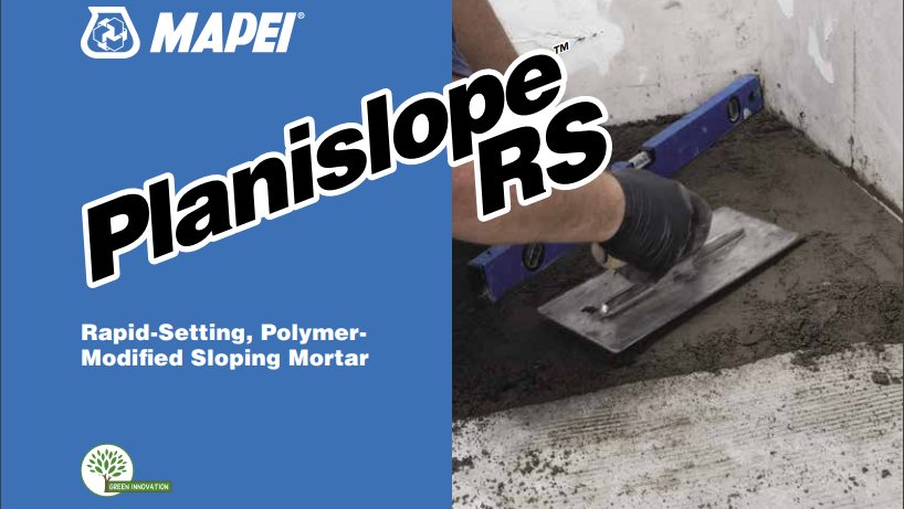 MAPEIUSA's tweet photo. Planislope RS is designed for pre-sloping under waterproofing membranes and mortar beds in showers when quick turnarounds are desired. https://t.co/Nr9Ij6R0nQ #mortar #PlanislopeRS #rapidsetting #tile #stone #tileinstallation #mapeiusa https://t.co/frHTjbiJXO