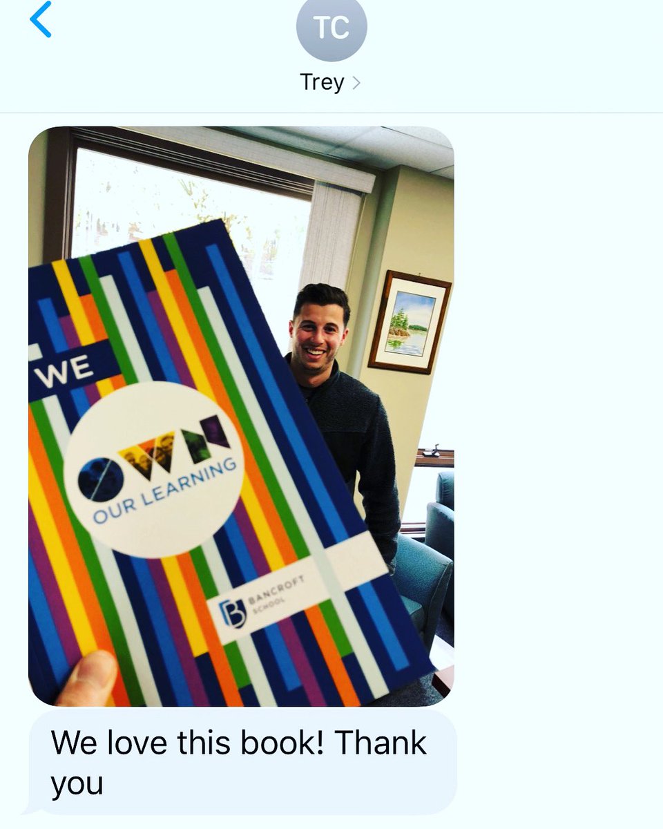 What a fantastic text to receive from the Head of School, Trey Cassidy at @bancroftschool1900 on their brand new Viewbook @korgroupboston designed. Thanks Trey! Special shout out to Will (pictured), Sean, John and Dan on the Bancroft team for making it all possible.