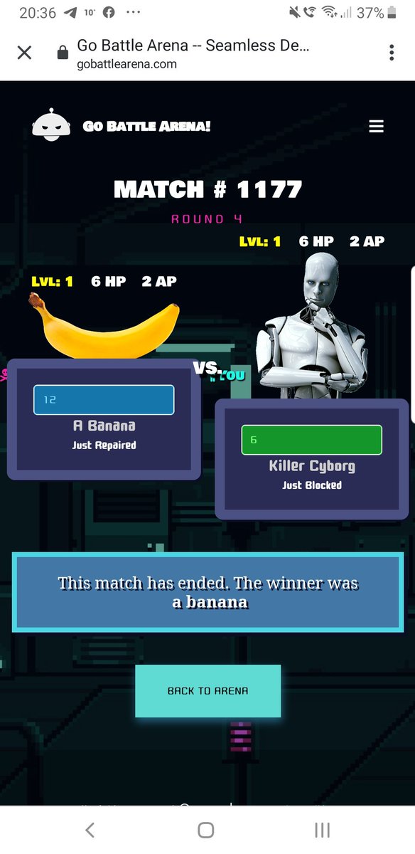 Its time!! Go battle arena is now reinvented with play and win on every single game. Win your battle you get $GO! Also.... introducing gonft.com! You can now create your own unique avatars to battle. Killer Cyborg is waiting! <a href="/pukkamex/">pukkamex</a> <a href="/go_chain/">GoChain</a> <a href="/turbo_wallet/">Turbo</a>