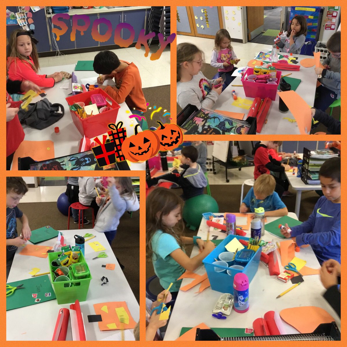 slgrosko's tweet image. Today we read #spookley to discuss our differences! Ss shared how they were different &amp;amp; how it is okay b/c we are all special. Ss created their own #spookley &amp;amp; wrote 3 sentences about how they are special &amp;amp; unique! #firstgrade #sel #socialskills #beyou #beunique