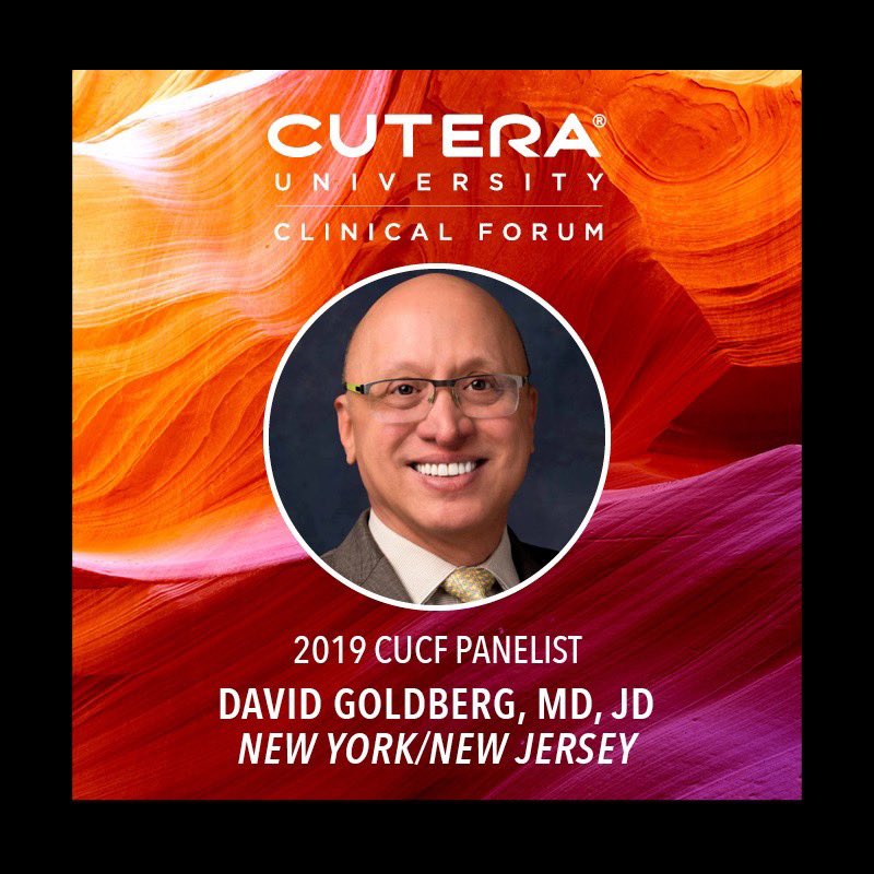 See you at <a href="/Cutera/">Cutera</a> #CUCFScottsdale

#WhyCutera #Cutera <a href="/Skin_and_Lasers/">Skin Laser & Surgery Specialists</a> <a href="/SkinAndLasers/">David J Goldberg MD</a> #skinandlasers