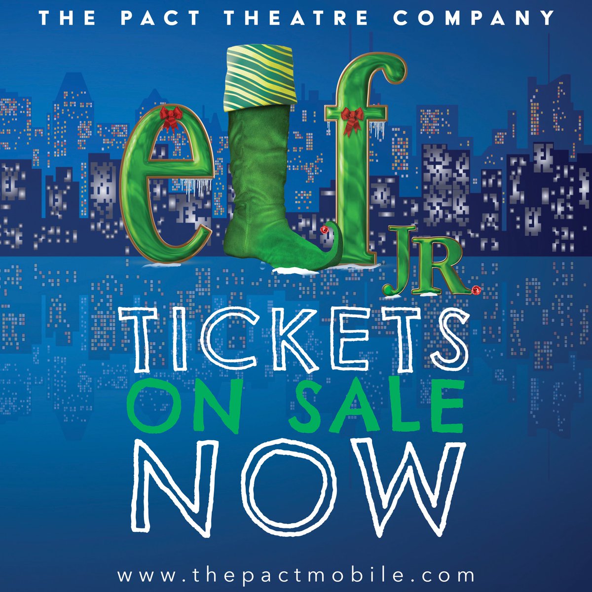 thePACTmobile's tweet image. Tickets are on sale for Elf Jr. online at thepactmobile.com!