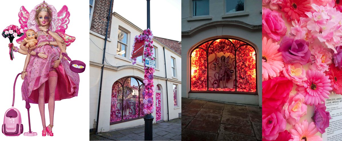 justLidiaLidia's tweet photo. 'Princess, Angel, Honey, Love, Missus, Bitch, Whore':curated by at #artinwindows project space 5 Bold Place behind @BombedOutChurch #BARBIE exhibit highlights gender issues https://t.co/Qmr7ISO2hT #Liverpool #stopVAWG #VAWG #Liverpoolevent https://t.co/rw7qx1SGxN