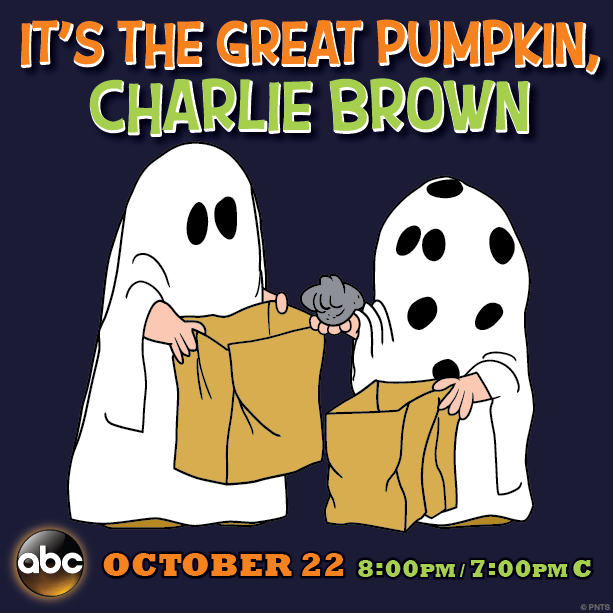 Snoopy's tweet image. Tune-in to "It's the Great Pumpkin, Charlie Brown" on October 22nd at 8pm ET, only on ABC!