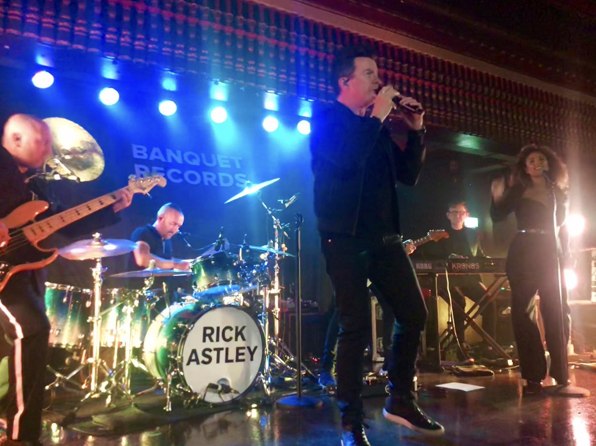 BanquetRecords's tweet photo. Rick Astley back in Kingston in support of The Best Of Me https://t.co/JssxNvD9V9