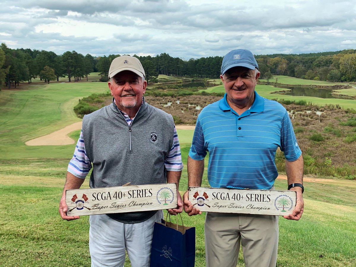 SCGA1929's tweet photo. Congratulations to the 2019 SCGA Forty Plus @MusgroveMillGC Winners ๐๐
๐ Champ. Div. - Mike Gravley & Jeremy Revis
๐ Sen. Div. - Walter Todd & Tom Reeves
๐ Sup. Sen. Div. - Doug Tooke & Wayne Rogers
๐ https://t.co/3leBrZkLEC
#PlayGolfSC #PlaySCGA https://t.co/ZZGKcQpeX5