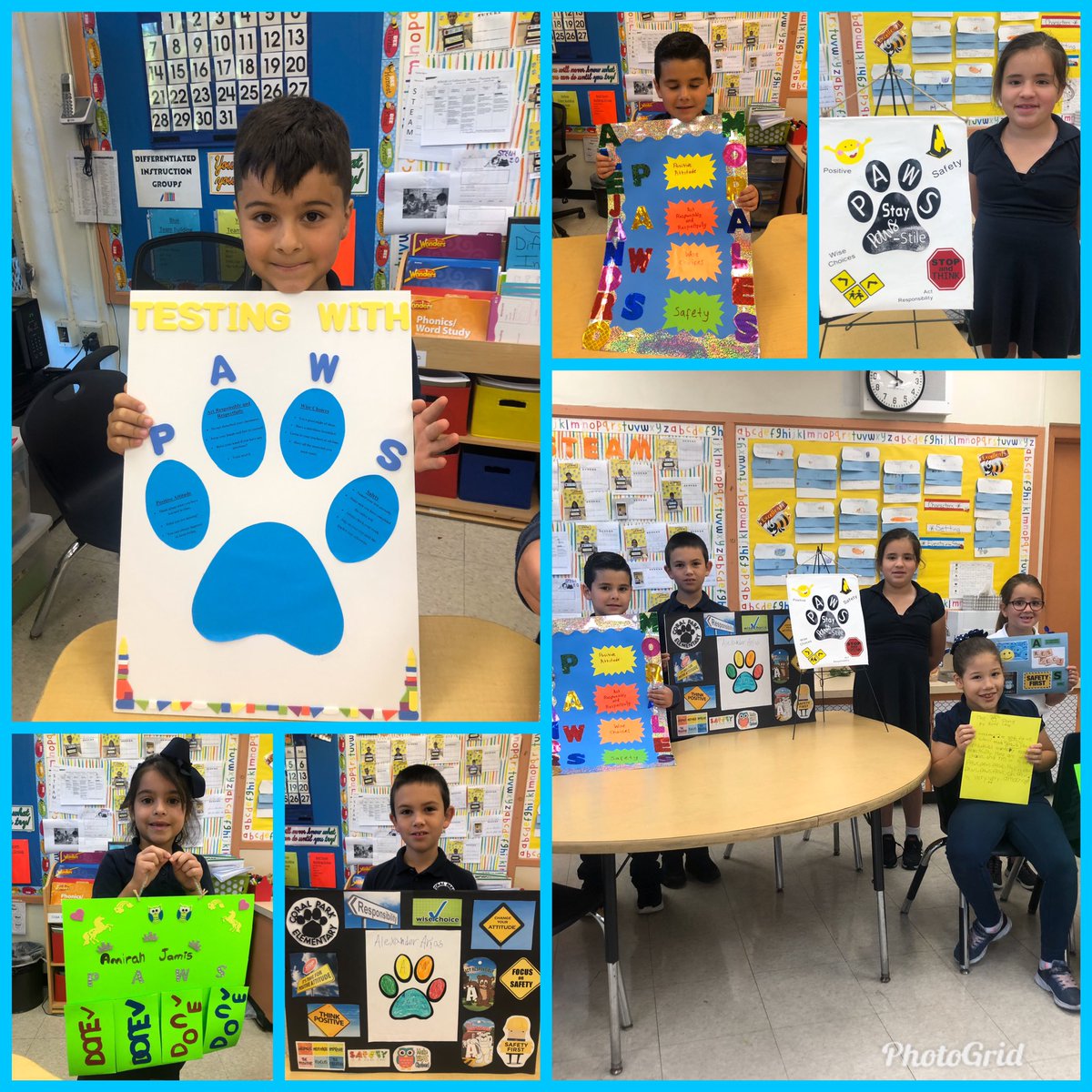 sas_west's tweet image. PAWSitively the cutest posters from Ms. Organvidez’s second grade class! @flpbis #visualreminders#secondgradersateawesome💥😊💥