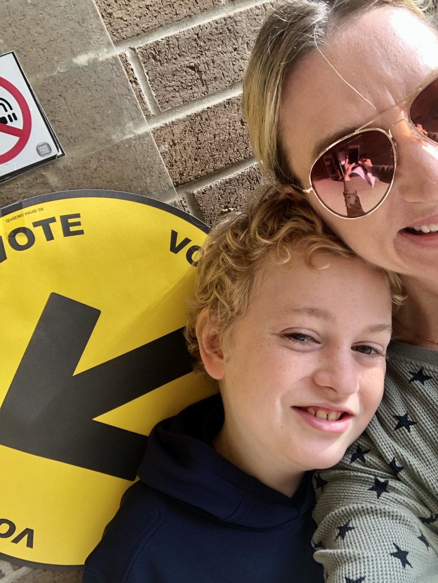 Brought a little future voter along. #elxn43 #elxn2019 #CanadaElection2019 #BurlOn