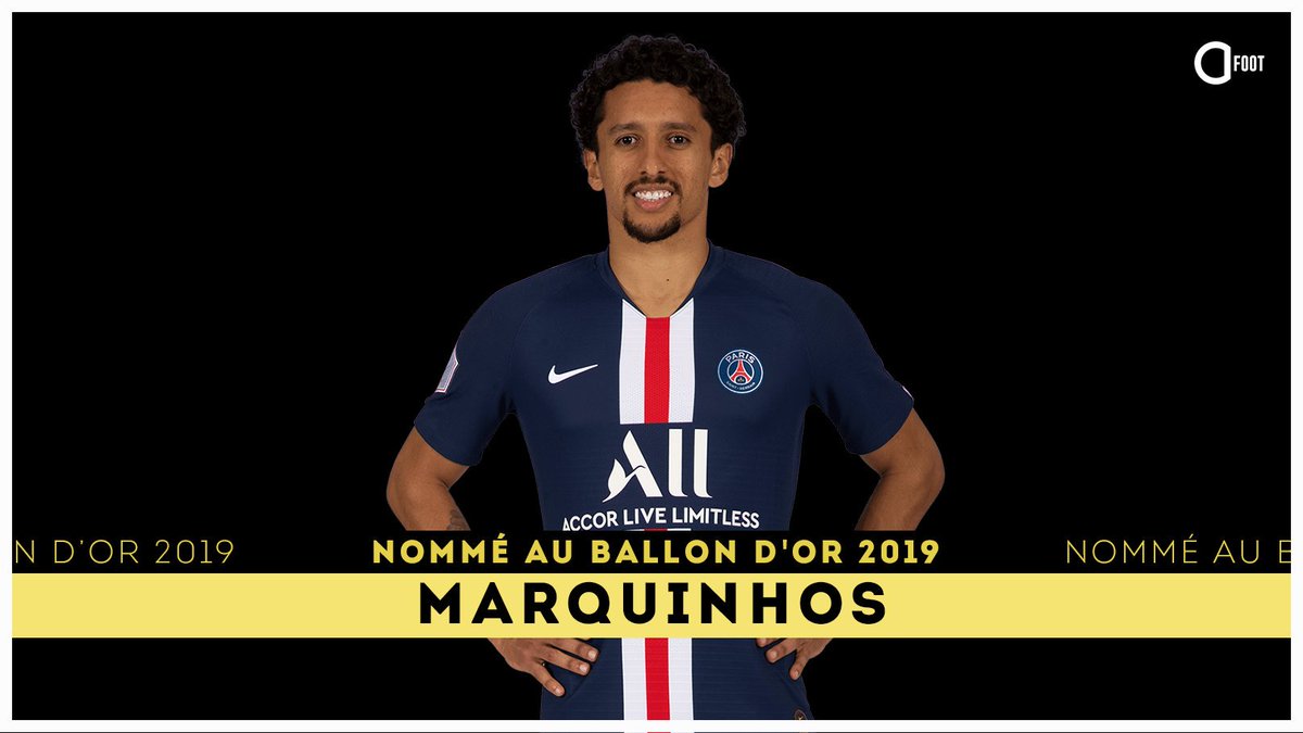 🔴 Nommé pour le Ballon d'or 2019 :

🇧🇷 MARQUINHOS

🔁 RT s'il mérite de remporter le #BallondOr