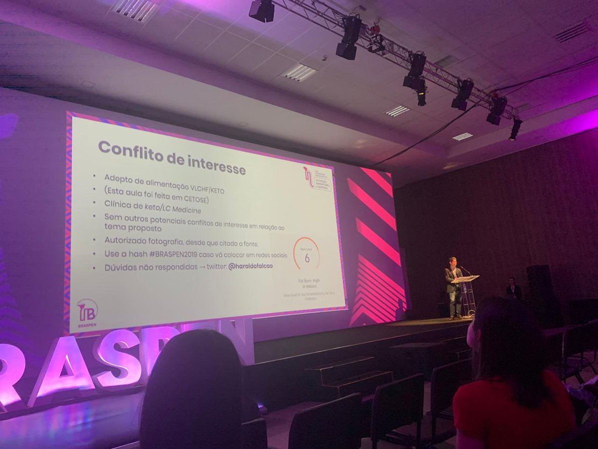 haroldofalcao's tweet photo. Speech in #braspen congres about #LCHF , #IntermittentFasting and #ketosis #keto approaches in #cancer
Promissing tool (re)discovered in adjuvant therapy in cancer.
Obs.: Presentation made under full ketosis (mesaured in my #keyto ) https://t.co/WP1BhW2tC6