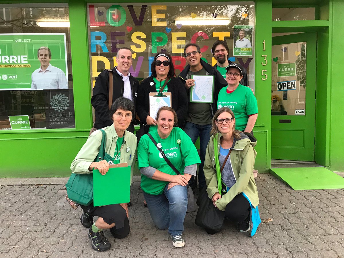 IainCurrie4MP's tweet photo. It's election day! Let's make history today, #kamloops Thompson-Cariboo! 

A vote for the @CanadianGreens is a vote for climate, ethics, and social justice. 

You can find your local polling station here: https://t.co/oWzUUcspZh https://t.co/DuPxmnELHb