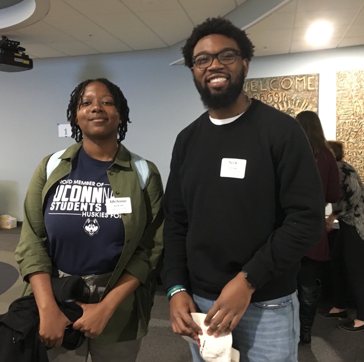 Thank you so much to Melonie &amp; Nick for being awesome #PromiseAmbassadors on #PromiseCollegeDay! Nick graduated from <a href="/PathwaysAcad/">PathwaysAcademy</a> &amp; Melonie graduated from <a href="/CPrepHartford/">Capital Preparatory Magnet School</a>. Both now attend <a href="/UConn/">UConn</a>. #ReachingHigher #PromiseScholarsRock