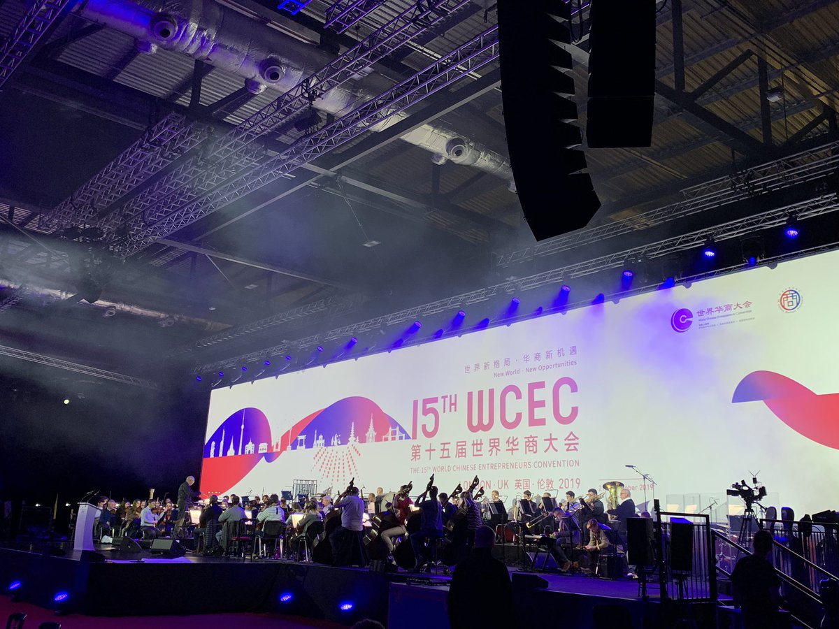 So much fun performing with stunning @rpoonline  @ExCeLLondon for 15th World China #Entrepreneur Convention (WCEC) #wcec tonight. 🎉 Bravo to talented &amp; energetic entrepreneur #shaowei who sang Brindisi to thousands of people! 💪