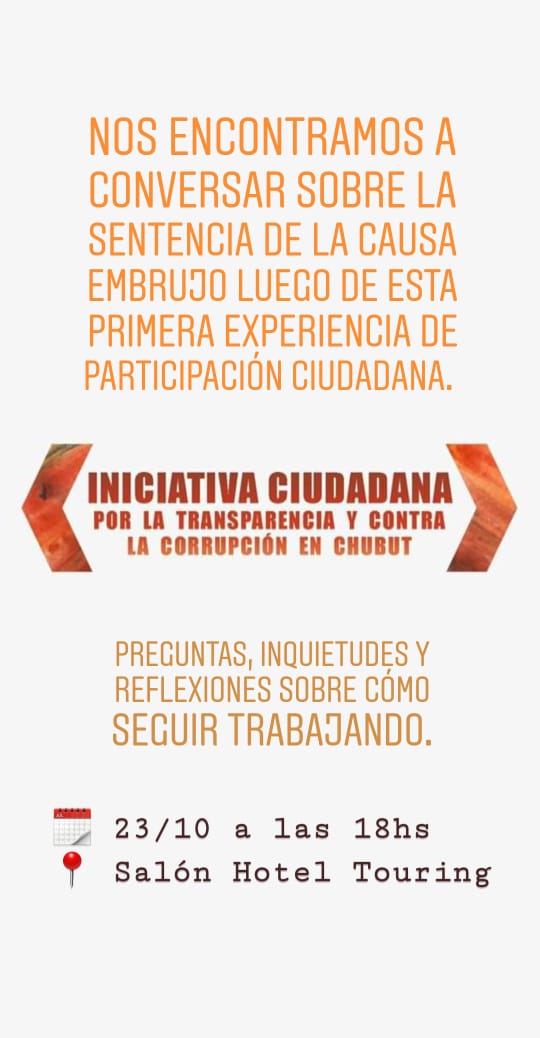 EduardoHualpa1's tweet image. Aquí pueden leer sentencia causa x corrupción #Embrujo de Chubut facebook.com/41986112177101…
El principal condenado era secretario privado del entonces Gobernador Mario Das Neves. El miércoles nos juntamos con otrxs vecinos a discutir y pensar como seguir.