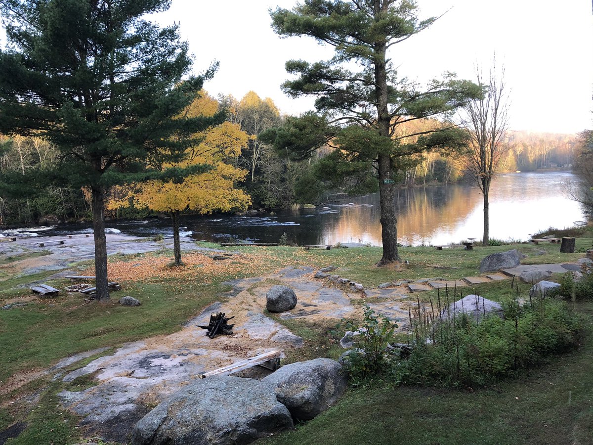 The first thing I did was check in to my lodging at Crab n Jacks! It sits on the edge of the Wolf River and the Chequamegon-Nicolet National Forest. Fall colors were at peak. I may have blown the circuit in the room within the first 10 seconds, but settled in quickly!