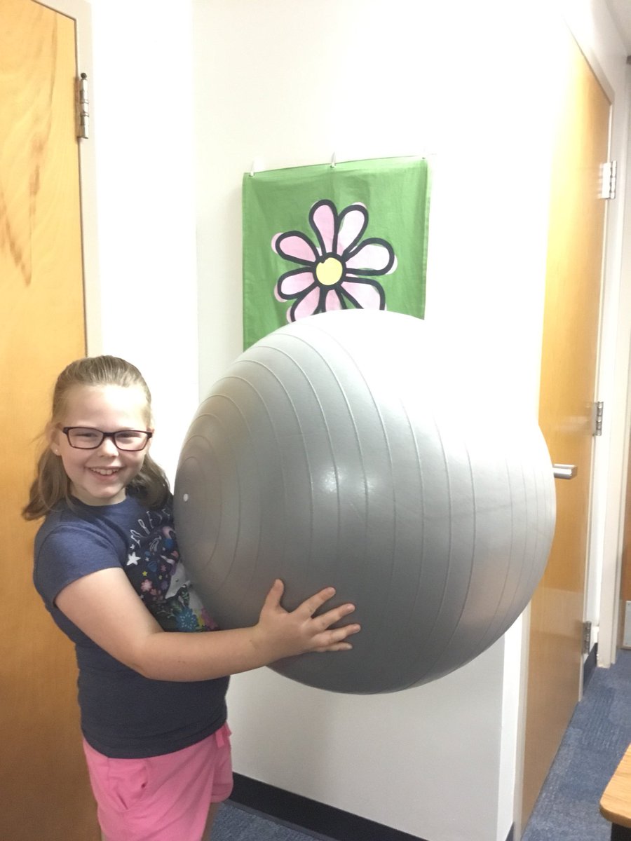 A big thanks to <a href="/Northmen_OPHS/">Oak Park High School</a> for providing our <a href="/ClardyElemNKC/">Clardy Elementary</a> wildcats with an exercise ball. It helps our <a href="/FutureOakies/">Future Oakies</a> burn off the wiggles! <a href="/BrianMercerNKC/">Brian Mercer</a> #wildcatproud #schoolcounselorlife #forthefamily