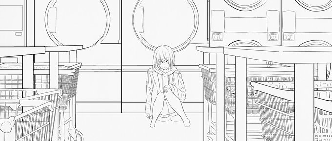進捗線画 