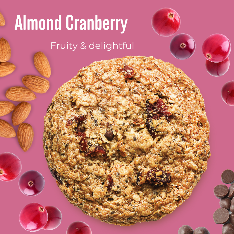 Did you know our first recipe was the Almond Cranberry cookie? Made with antioxidant rich #cranberries, this flavor combines functional #superfood nutrition with the comfort of a #cookie. Flavor profile: “fruity &amp; delightful”! How do you enjoy this flavor? #nationalcranberrymonth