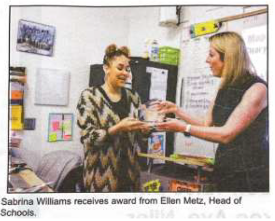 BeNobleHCP's tweet photo. Congratulations Ms. Williams on the Distinguished Teacher Award. We're so proud to have you as part of our village. #benoble #distinguishedteacher #hansberrycollegeprep https://t.co/q4PbHYyRvy