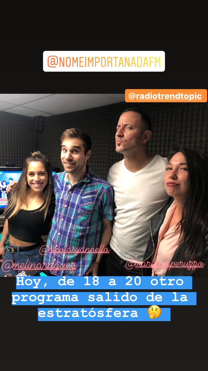 egodoyvallejos's tweet photo. Dale que de 18 a 20 tenemos un programa bárbaro en @nomeimportafm por @RadioTrendTopic. Viene Gatica, el gran @EdnievaNieva https://t.co/mdARcQnJBY