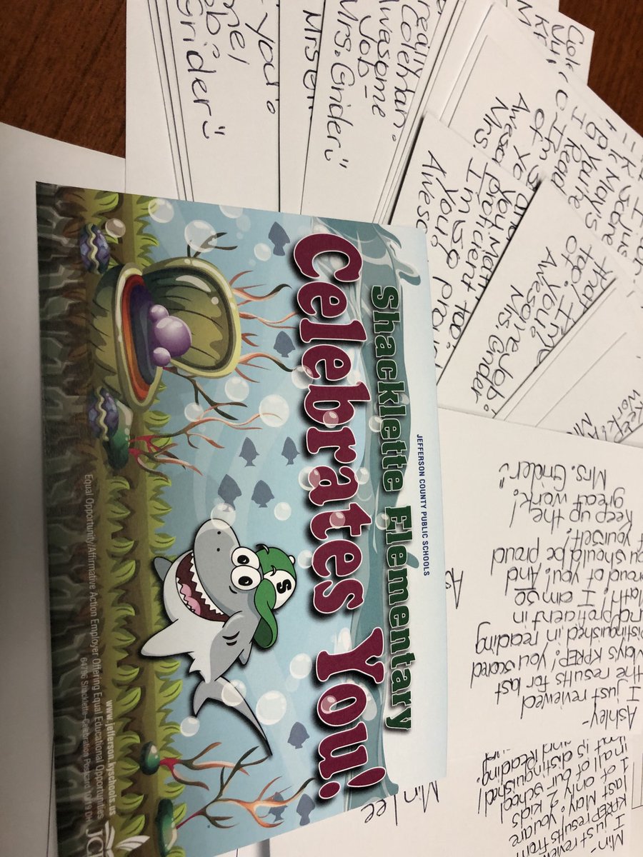 Shacklette Sharks!! We’re celebrating our proficient and distinguished students. We’re so proud of you! Check that mailbox!! ⁦<a href="/JCPSKY/">JCPS</a>⁩ ⁦@JCPSAsstSuptES1⁩