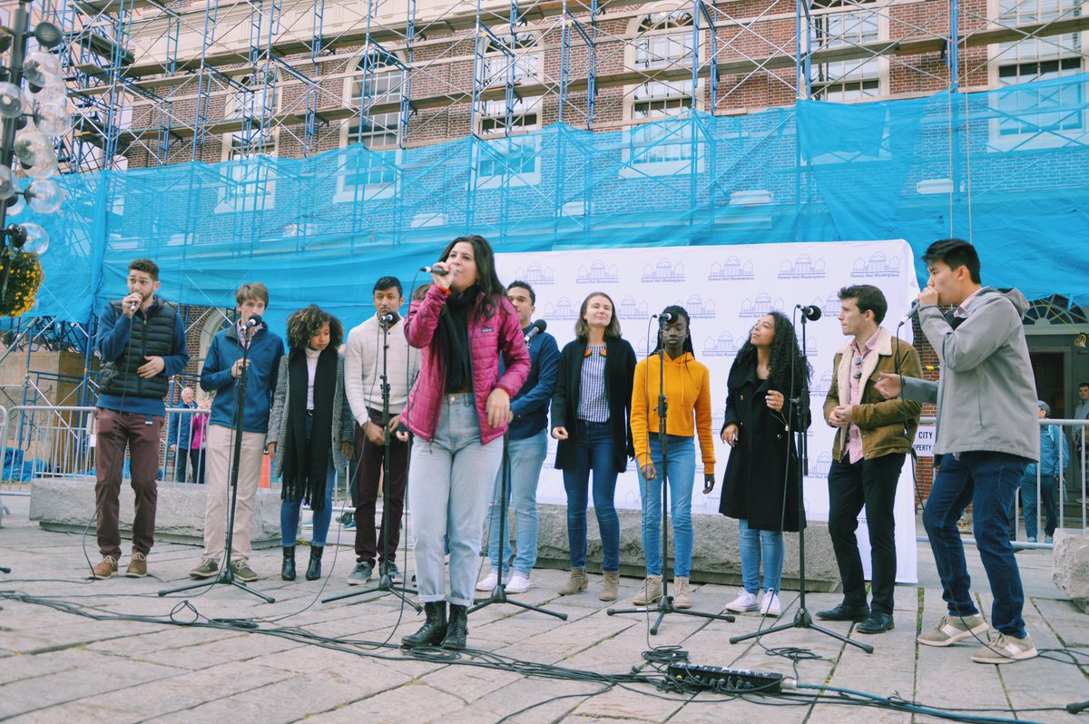FaneuilHall's tweet photo. Very excited to announce the winners of this year’s A Cappella Competition! 

Third place - @NUNoreasters 
Second place - @Opportunes 
First place - @BUTreblemakers 

Congratulations and thank you to all who participated! https://t.co/o0rBZ3SdJy