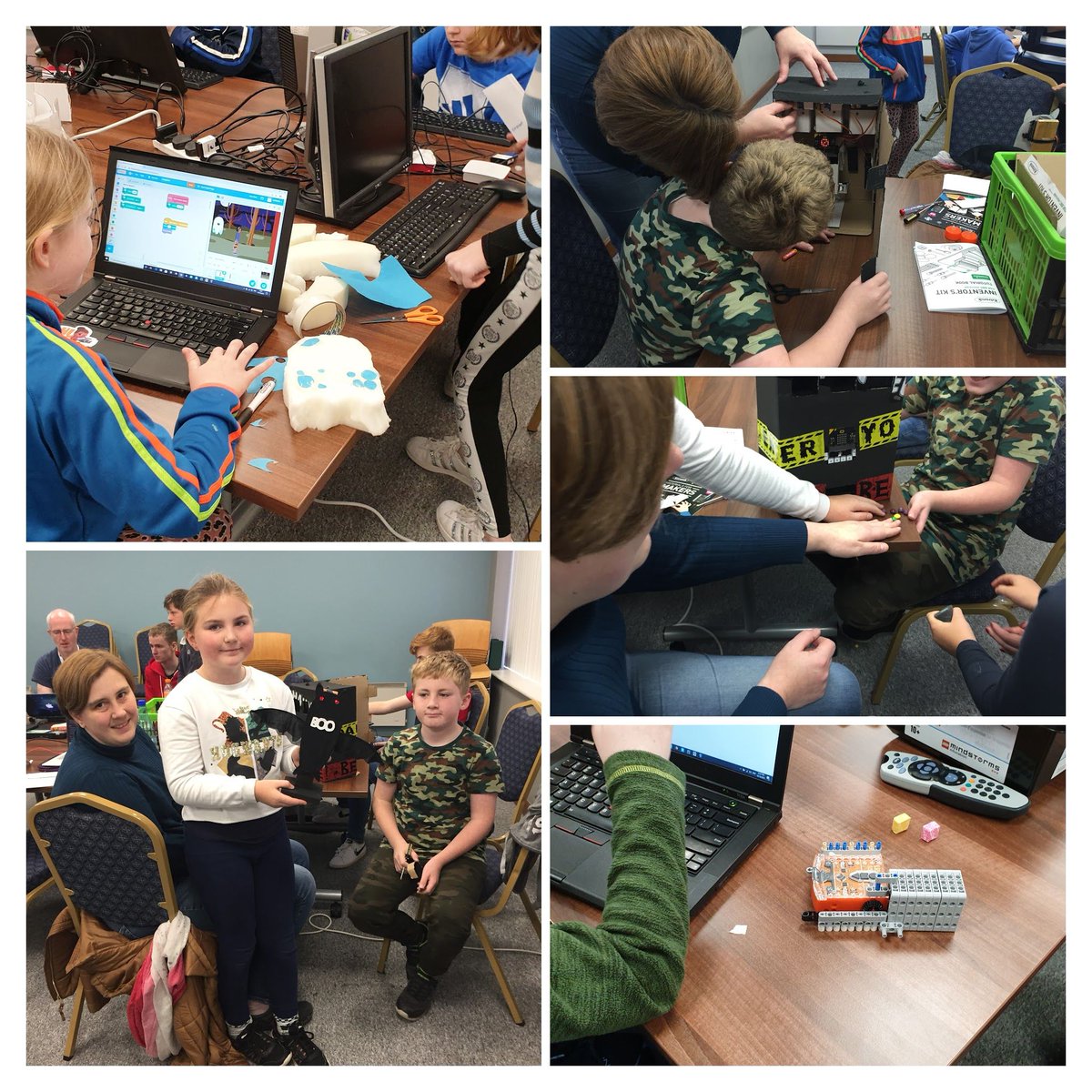 CoderDojoBanb's tweet image. We&apos;d some really cool projects being worked on for #DojoBooChallenge including micro:bit controlled bats + two different candy dispensers! Great to see the different ideas generated by this challenge!