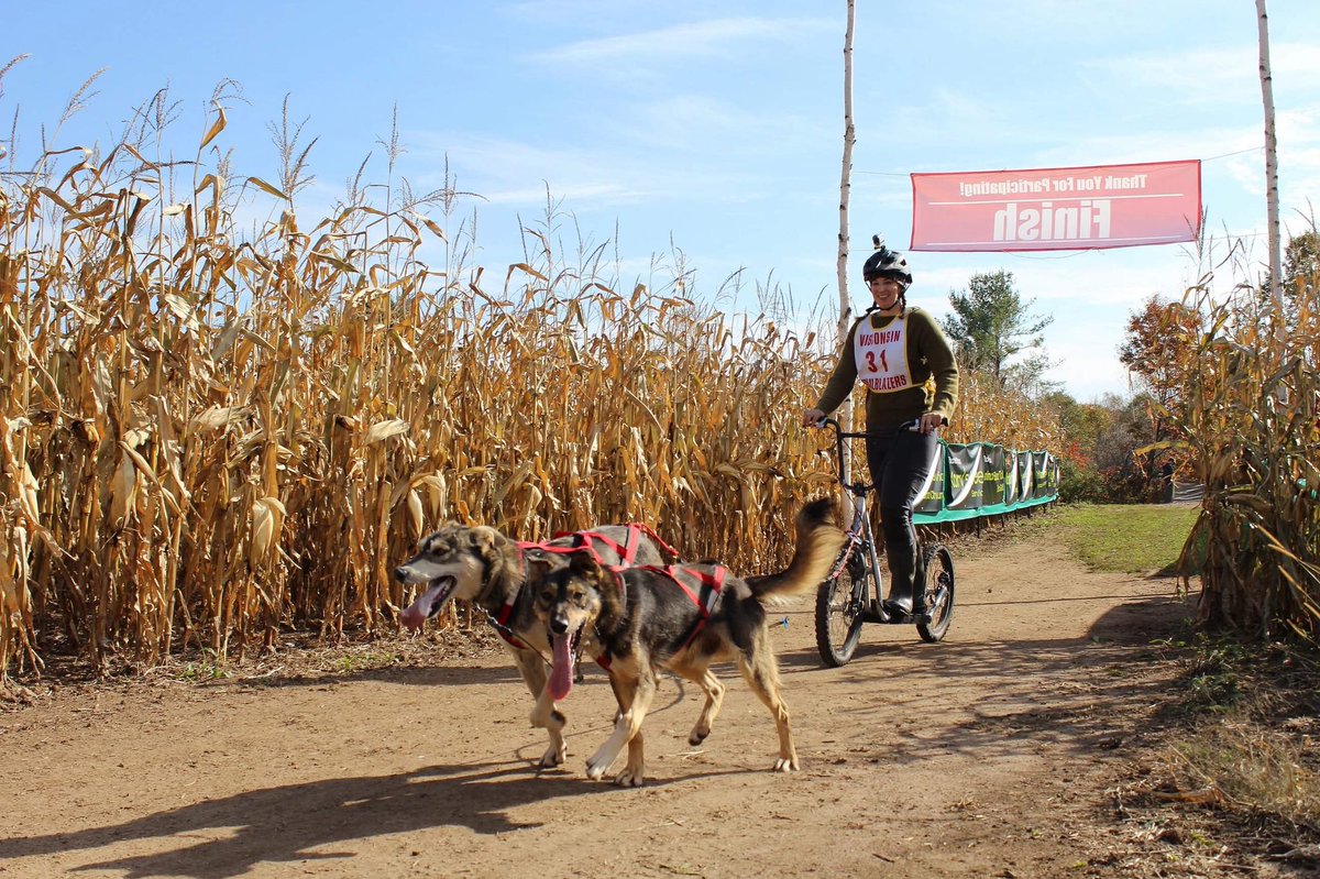 Next up, it was Blair’s turn with 2 dog scooter races! She ran with Jules and Zagat. It was their first time racing! She was also kind enough to wear my GoPro on her helmet...stay tuned for that footage within the next couple days! We’ll get to see the race from her viewpoint.