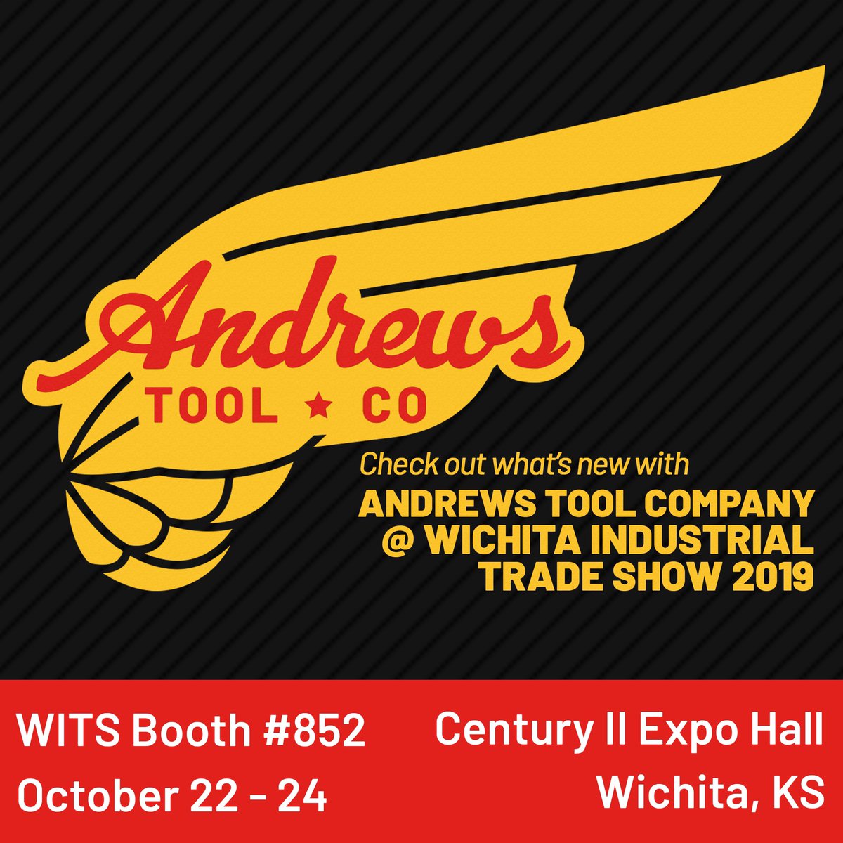 Come check out Andrews Tool Co at the Wichita Industrial Show this week!