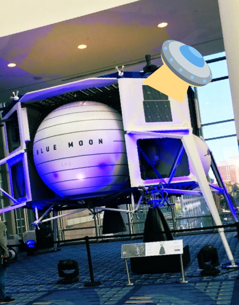 AeroMedicine's tweet image. Blue Moon: @blueorigin mockup in the landers line. #IAC2019 #surfaceoperations #lunarmodule