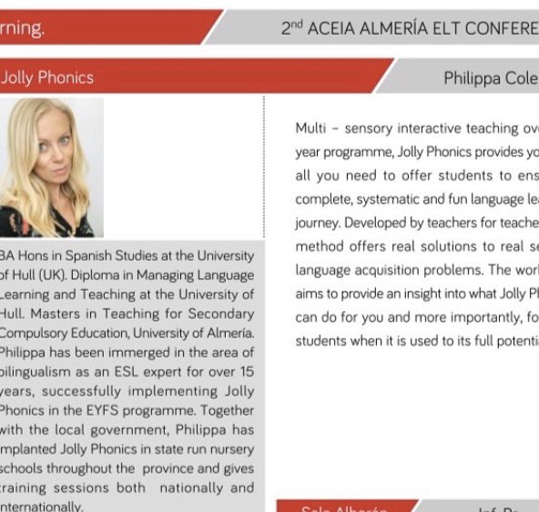 ¿Te gusta el bilingüismo? Te esperamos este sábado, hotel Elba, Almeria <a href="/ACEIAndalucia/">ACEIA Andalucía</a>