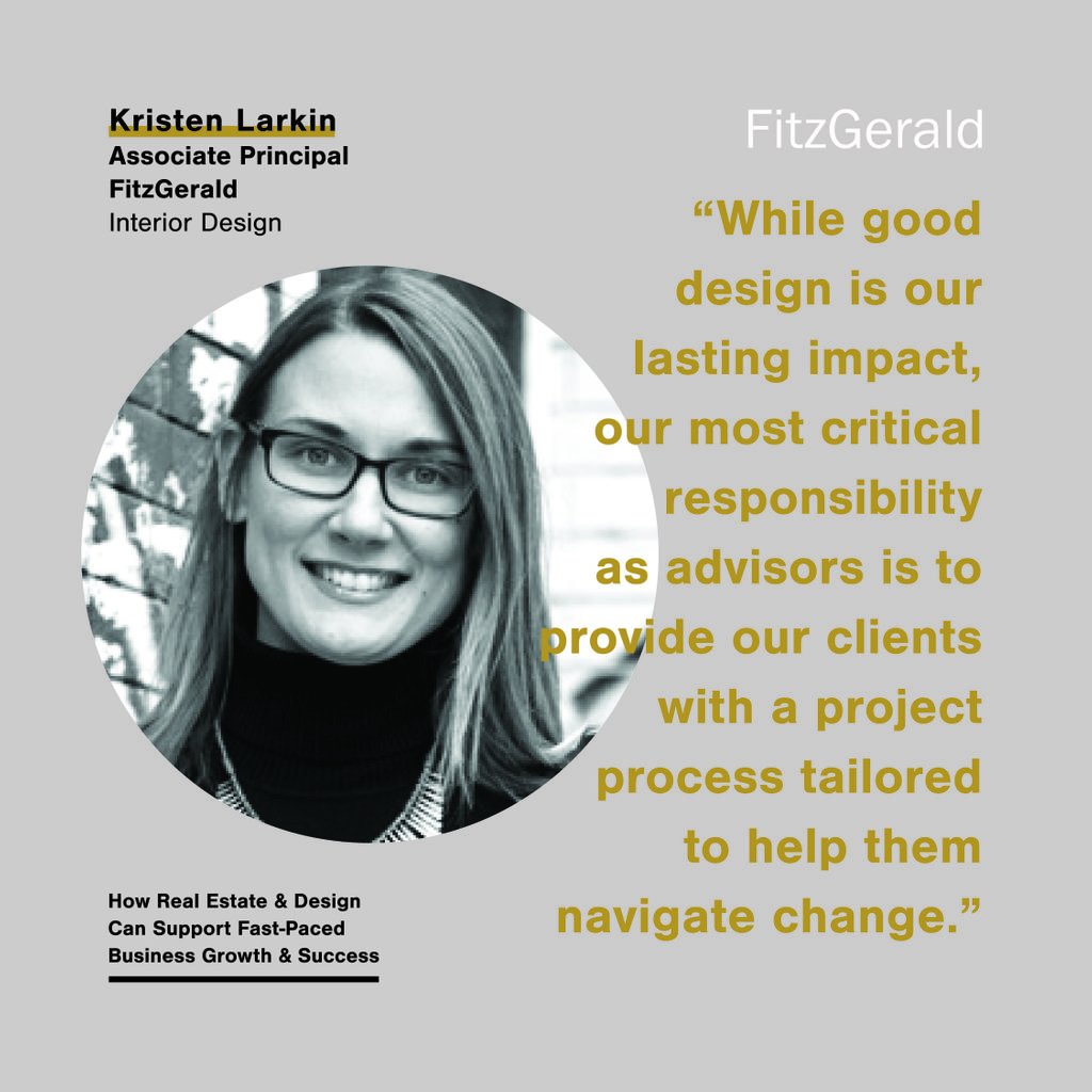 Tomorrow night, Kristen Larkin joins a panel of other design &amp; real estate experts at Knoll's Fulton Market showroom for a lively conversation on how design professionals can support clients' fast-paced growth. bit.ly/paneldiscussio…