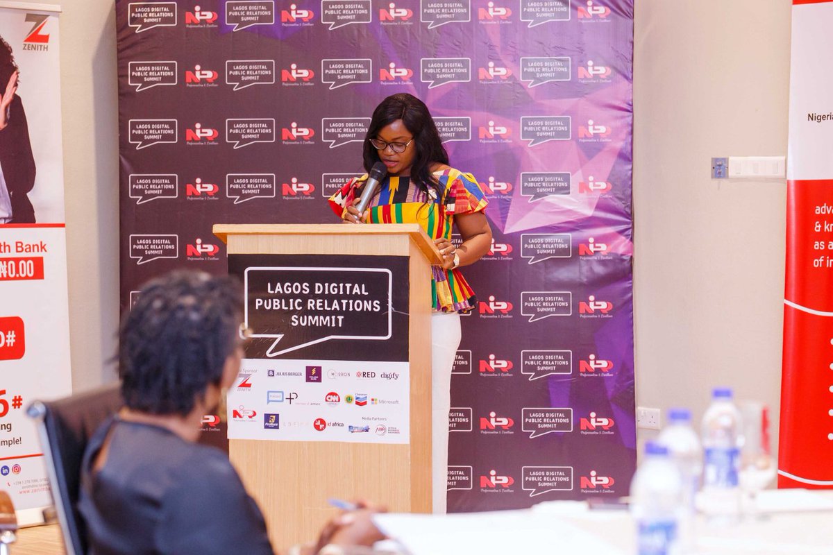 LagosNIPR1's tweet photo. Highlights of the concluded Fourth Lagos Digital PR Summit.
Head, Communications and Business Strategy, Mosron Communications, Tolulope Olorundero.
Topic: LinkedIn Optimisation for PR Professionals.
@ToluComms
#LagosDigitalPRsummit2019
#LagosDigitalPRSummit https://t.co/XAwdbj3aYg