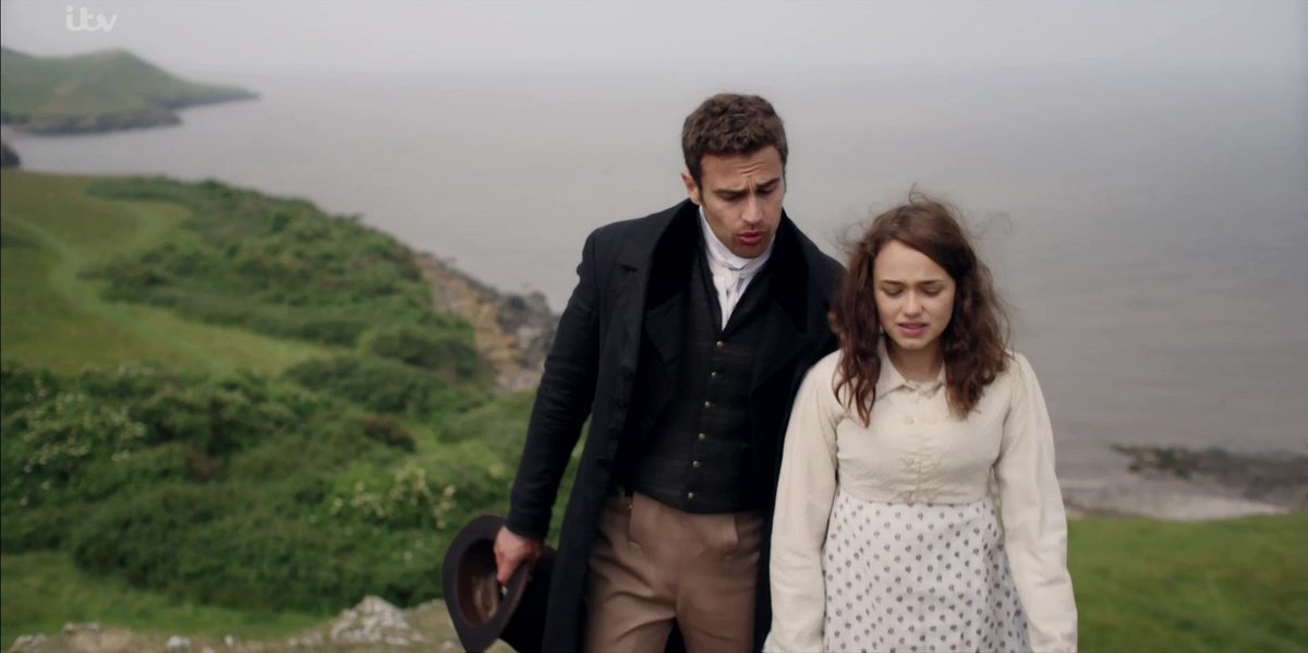 ... not everyone is so fortunate" ... "How sad that is." ... "I shouldn't have thought one would have to read novels to find that out."  #FelicityJones &  #CatherineWalker, such esWhen in  #Sanditon: Well. I guess, costume-story-telling had us warned...  #RoseWilliams  #TheoJames