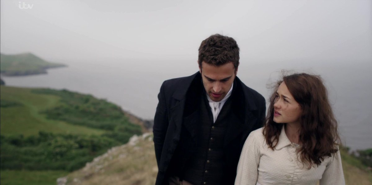 ... not everyone is so fortunate" ... "How sad that is." ... "I shouldn't have thought one would have to read novels to find that out."  #FelicityJones &  #CatherineWalker, such esWhen in  #Sanditon: Well. I guess, costume-story-telling had us warned...  #RoseWilliams  #TheoJames