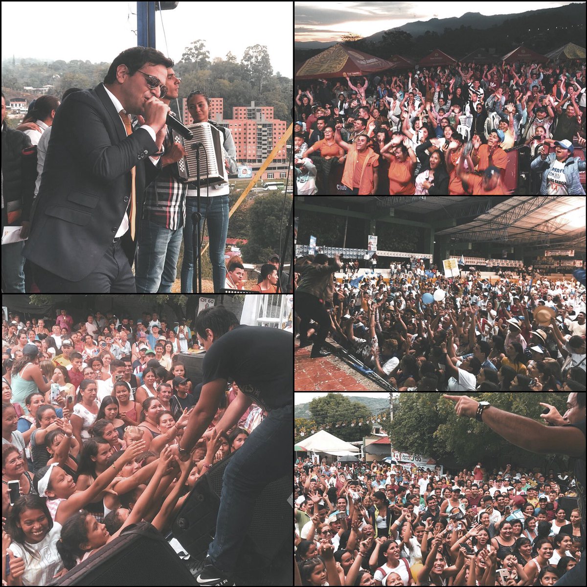 AlejoPalacio's tweet photo. ¡Gracias Dios mío, por un fin de semana lleno de sonrisas y mucha música! ¡Mi más inmensa gratitud, para los Alejandristas que nos acompañaron en nuestros 3 shows, en Palermo (Huila), Tocaima (Cundinamarca) y Silvania (Cundinamarca)! 🙏🇨🇴🎵🎤🎉 #ElÍdoloEnConcierto #AsíTeVoyAAmar https://t.co/UCwjClloyp