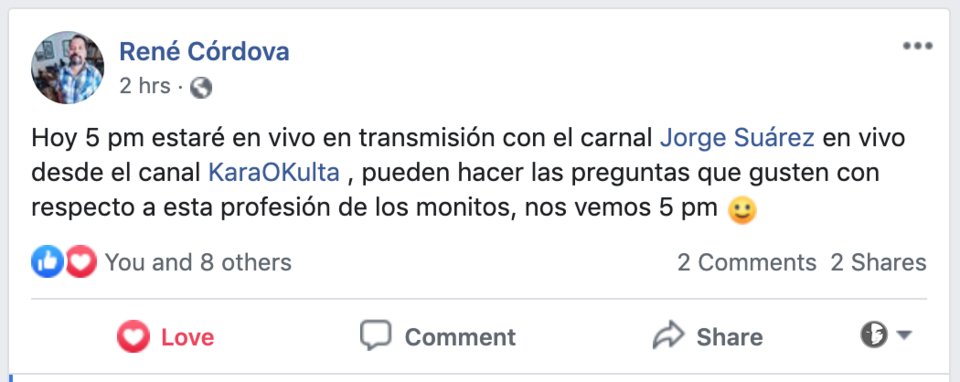 karaokulta's tweet photo. Nos vemos en la tarde #klan !!!! va a estar bueno!!! será AMA / Q&amp;A .... para que preparen sus preguntas para René Córdova @renecordova y Jorge Fco. Suárez Basáñez @jorgefsb @karaokulta  !!!! :D  #1LuchaMas #1VentaMas https://t.co/Jwg0QBdJB8