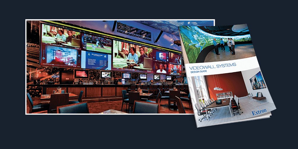 Extron's tweet image. Extron Videowall Systems Design Guide for professional AV Systems includes comprehensive information about videowall processor architectures and features.Find out more at ow.ly/rcRo50wQIcO
 #ExtronAV #Videowall