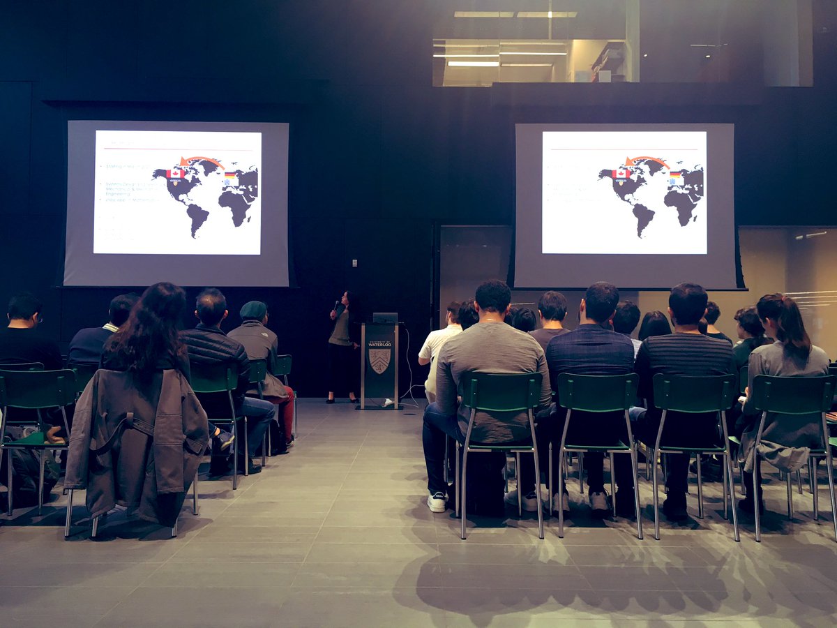 WaterlooENG's tweet image. This afternoon, Professor Katja Mombaur discussed her research with human-centred robots (robots that work with or on humans and require motion intelligence) &amp;amp; #WaterlooEngineering grad studies opportunities @UWaterloo @uwrobohub