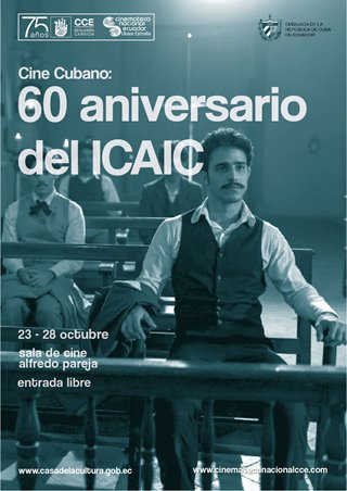 HOWARD87341381's tweet photo. En el nuevo Aniversario del Instituto Cubano de Arte e Industria Cinematográfica (ICAIC), se celebrará del 23 al 28 de octubre en Quito, Ecuador,  la semana del cine cubano. Participa!. #SomosCuba #CubaEsCultura. @embacuba_ecuad @CubacooperaEc @CubacooperaEcMC https://t.co/SJnlrcZBIF